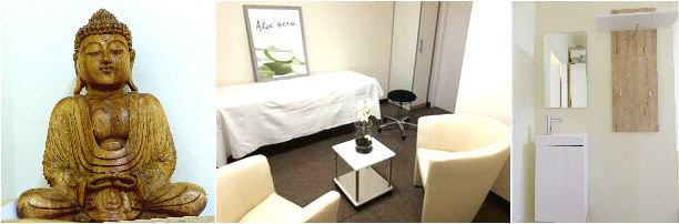 10 m� Beratungsraum mit Massageliege